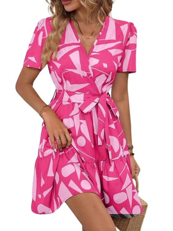 leriya fashion summer dress for women – short one piece a line midi dress | lightweight vacation wear & daily casual outfit