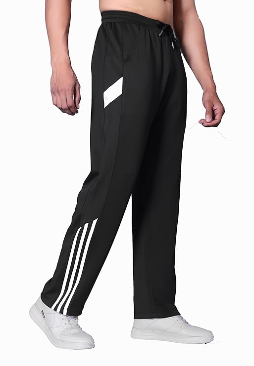Lapfit Loose fit Super Soft Track Pants for Man | Track Pant for Men black 1
